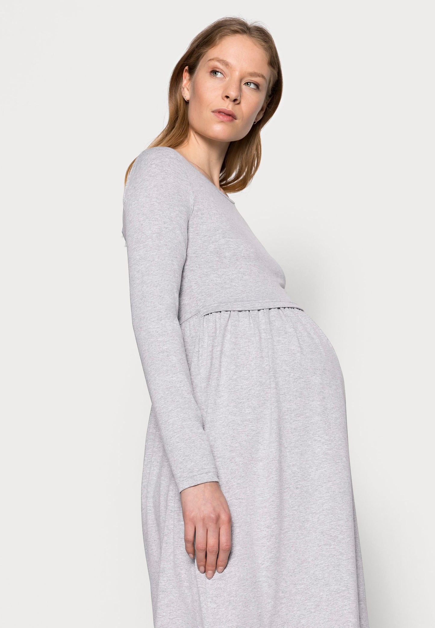  Nursing - Jersey Dress - Jersey Dress - Grey