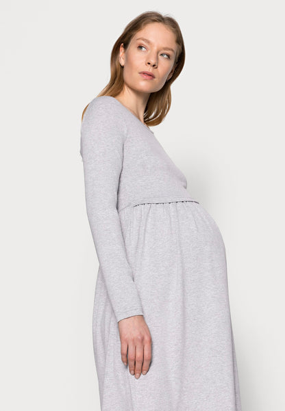  Nursing - Jersey Dress - Jersey Dress - Grey