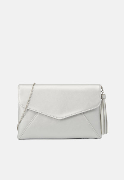 Anna Field Clutch - 971 - Silver-coloured
