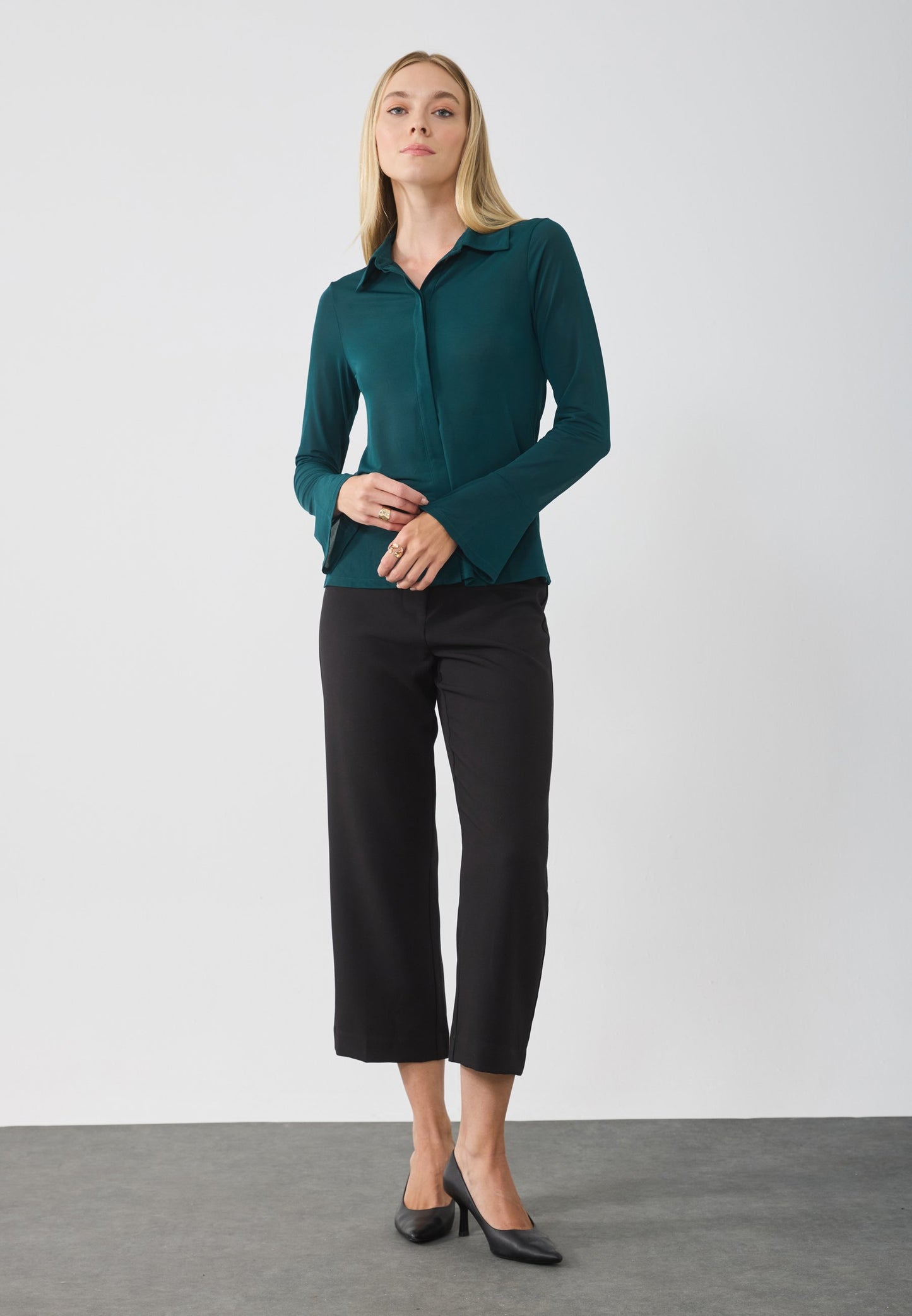 Anna Field Button-down Blouse - Ponderosa Pine