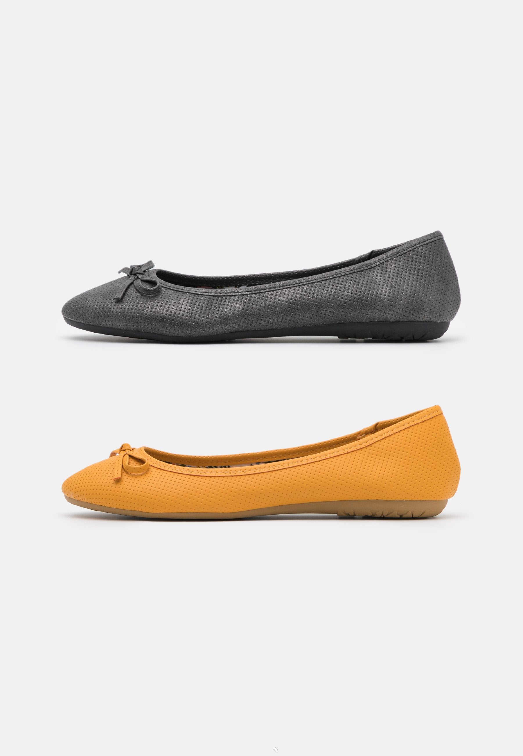 Anna Field 2 Pack - Ballet Pumps - Black/Yellow