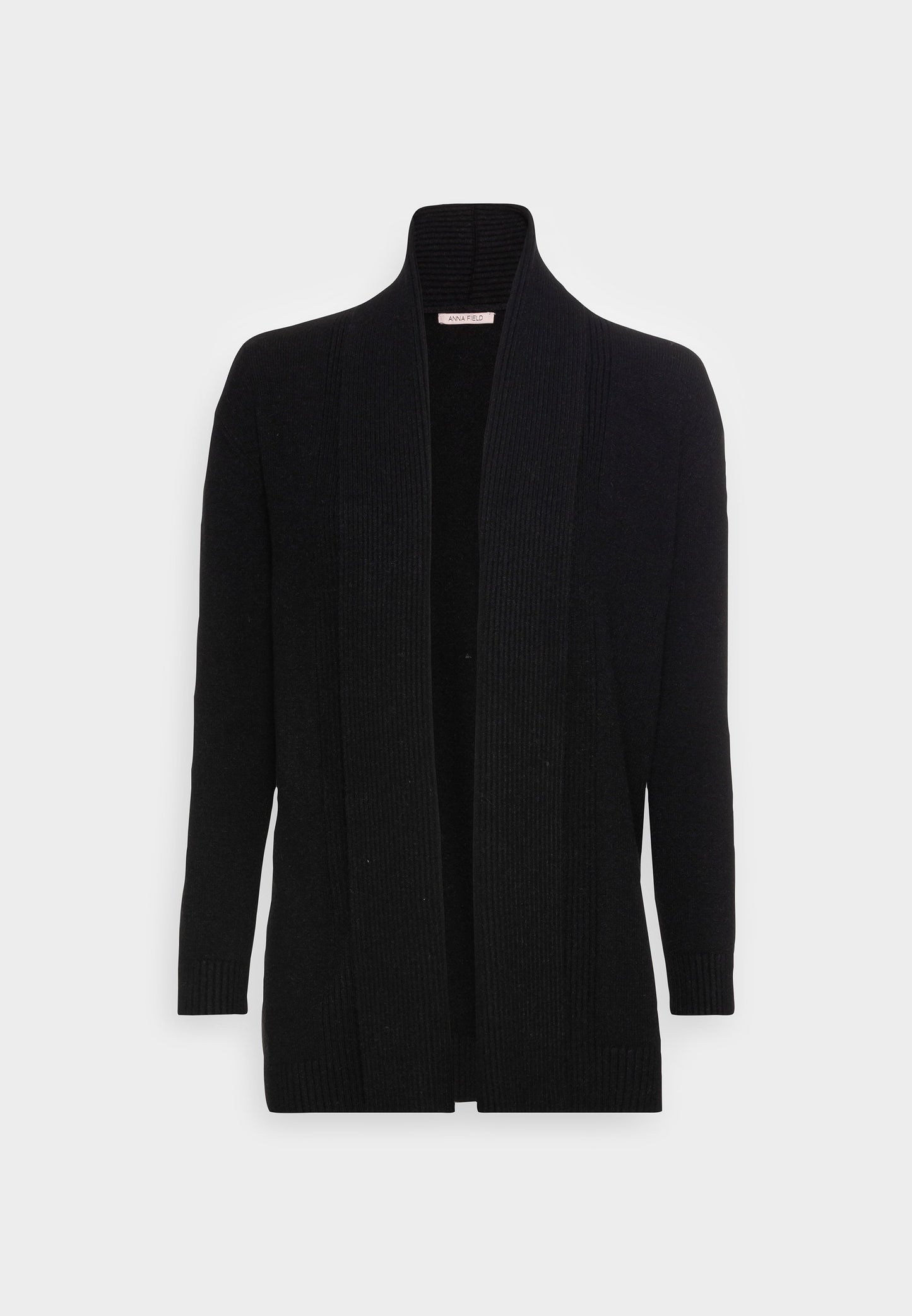 Anna Field Ribbed Fold Collar - Cardigan