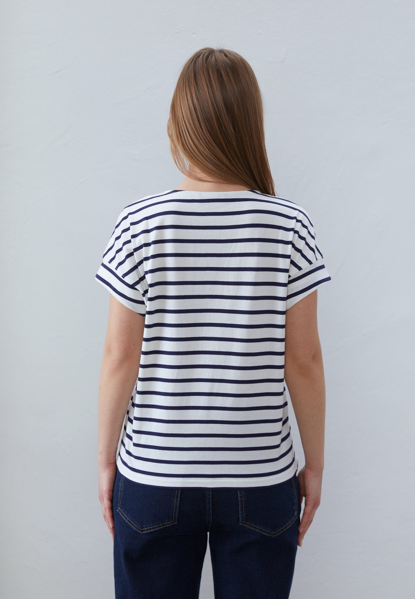 Anna Field 2 PACK - Print T-shirt - White/dark Blue/light Blue