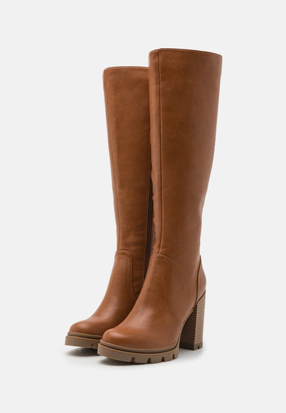 Anna Field High Heeled Boots - Cognac