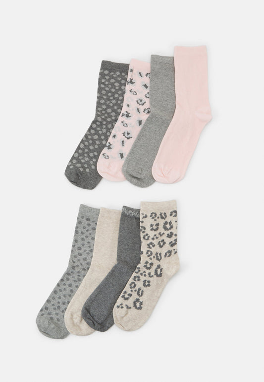 Anna Field 8 PACK - Socks - Light Grey/light Pink