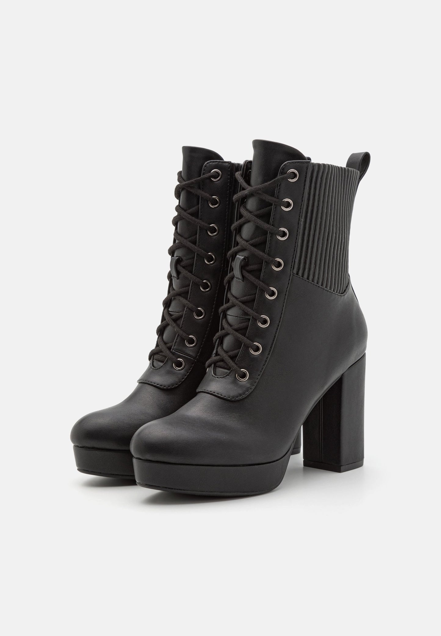 Anna Field High Heeled Ankle Boots - Black