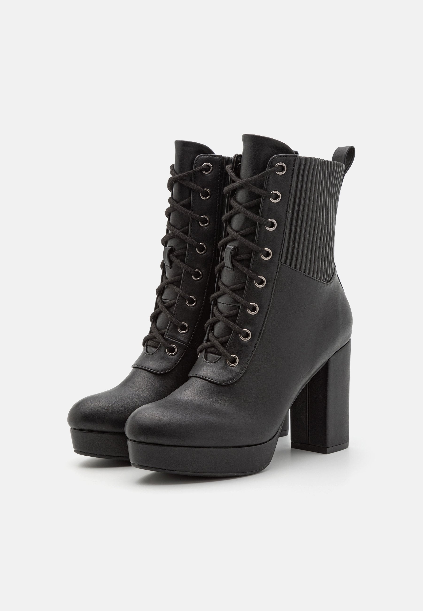 Anna Field High Heeled Ankle Boots - Black