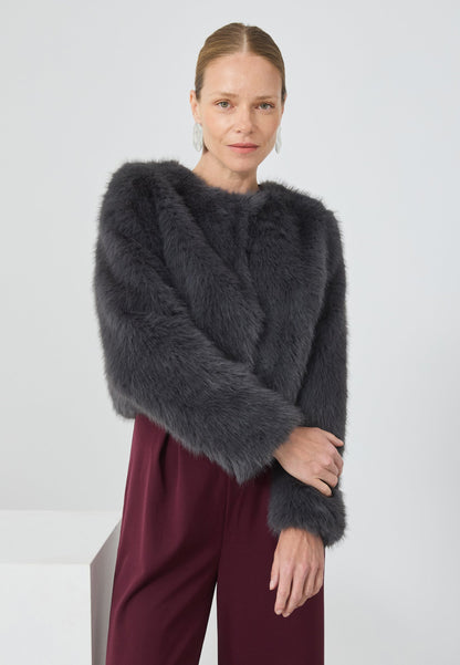 Anna Field CROPPED - Winter Jacket - Grey