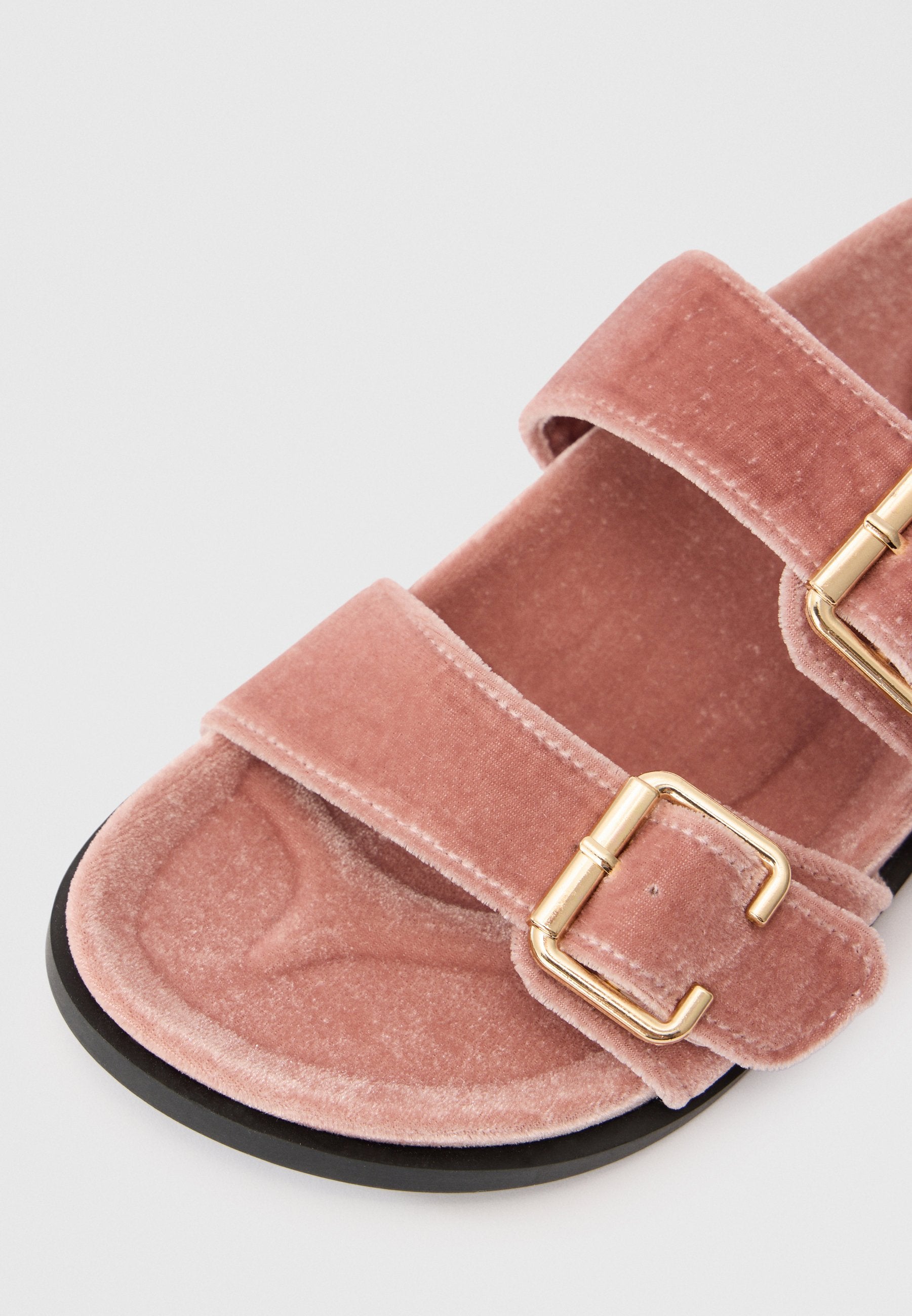 Anna Field Mules - Dusty Rose