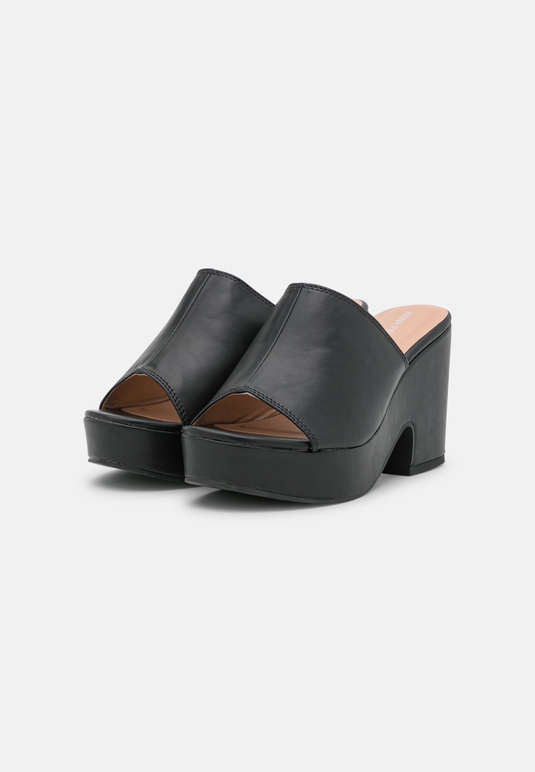  Wide Fit - Heeled Mules