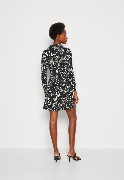 Anna Field Day Dress - Black/White