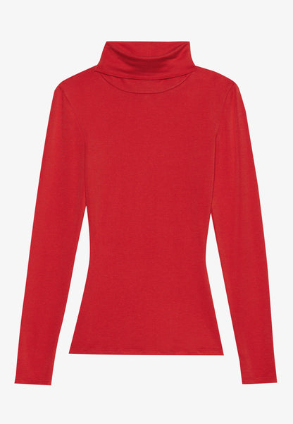 Anna Field TURTLENECK WITH WOOL MIX CONTENT - Long Sleeved Top - Red