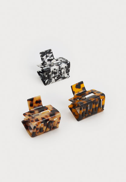 Anna Field 3 PACK - Hair Styling Accessory - Brown/black