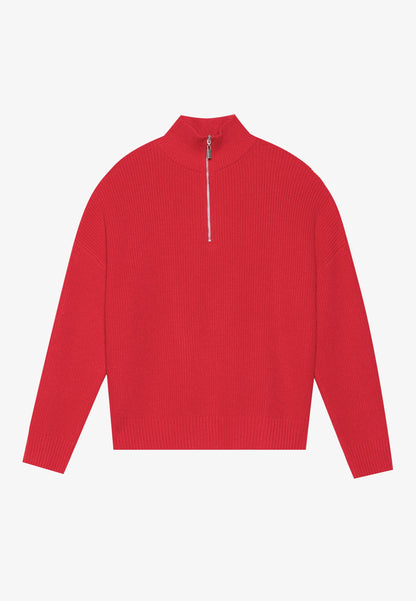 Anna Field Jumper - Chinese Red