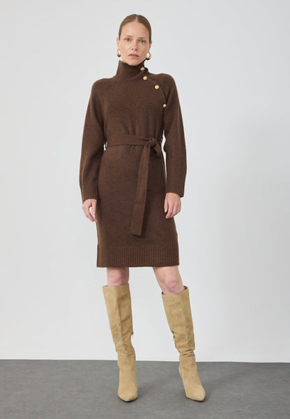 Anna Field Jumper Dress - Dark Brown