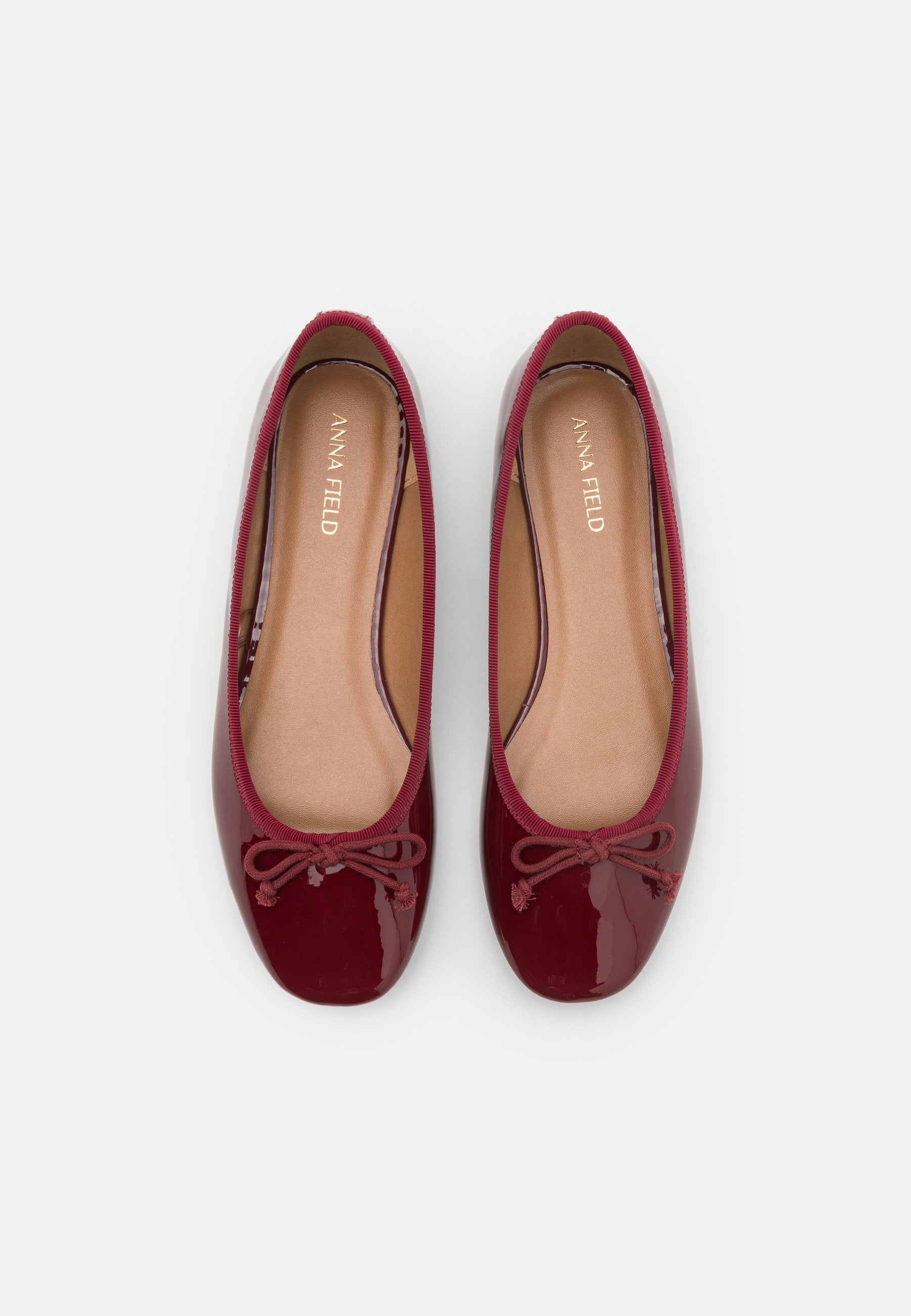  Ballet Pumps - Dark Red