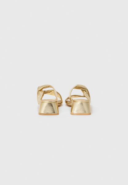  Heeled Mules - Gold-coloured