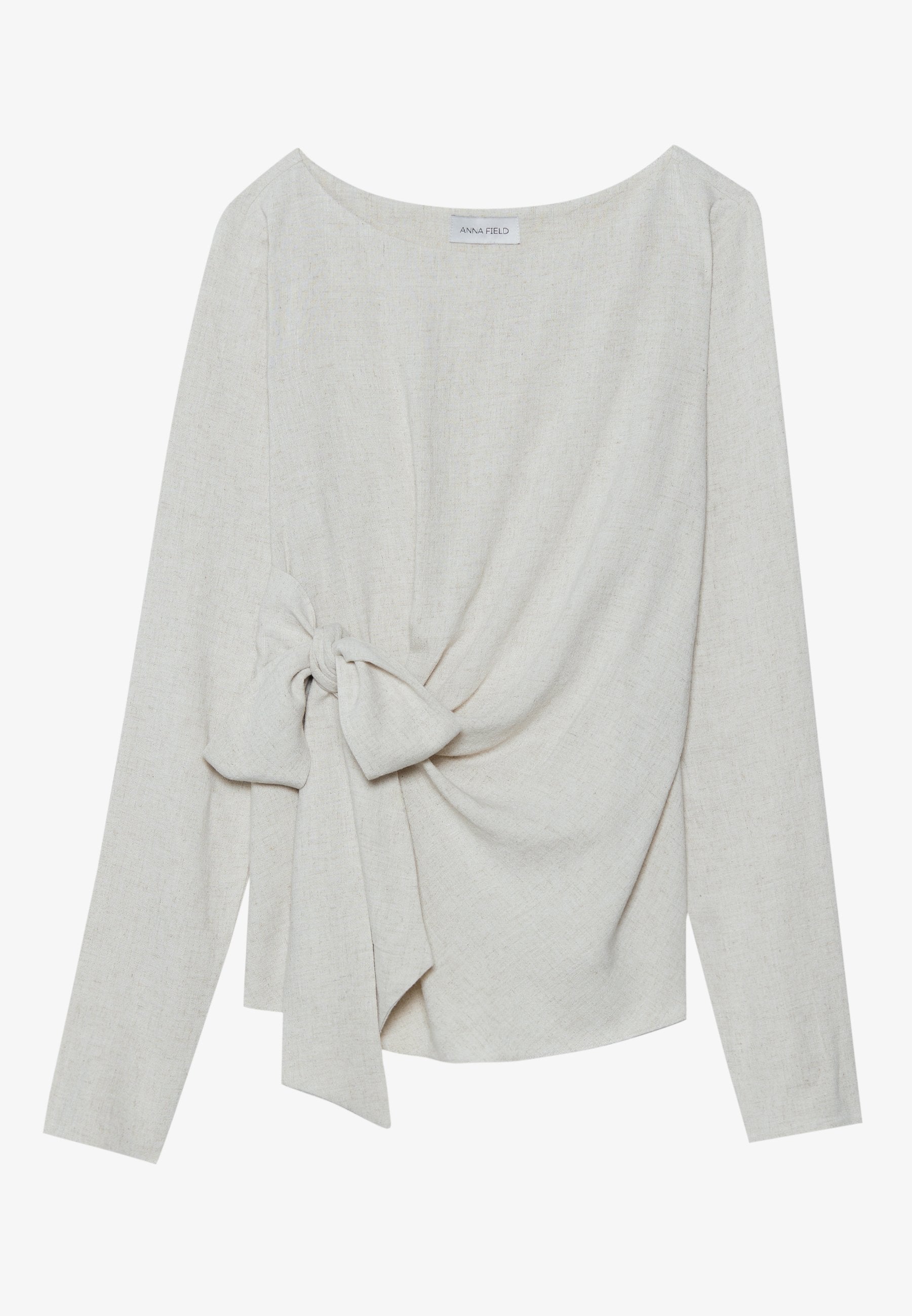 Anna Field LINEN MIX BLEND BLOUSE - Blouse - Beige