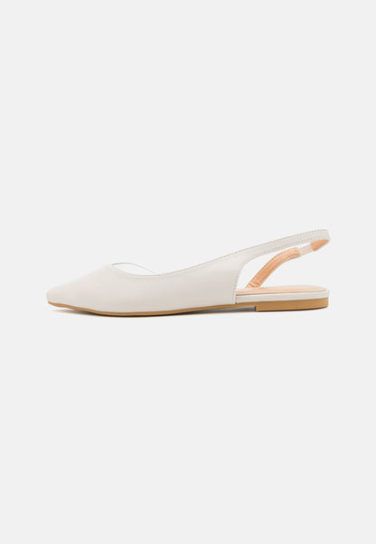 Anna Field Slingback Ballet Pumps - Dark Red