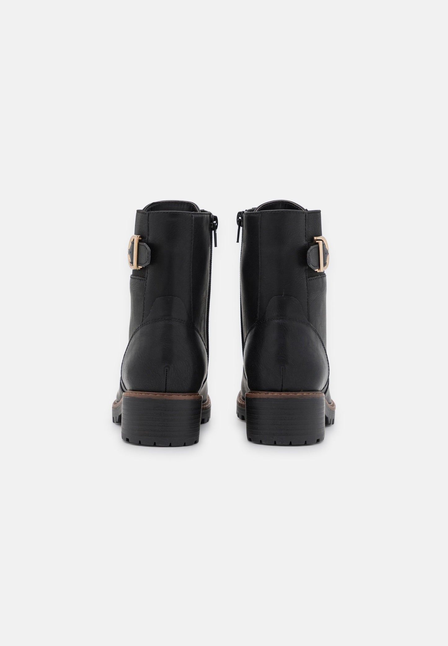  Lace-Up Ankle Boots - Black