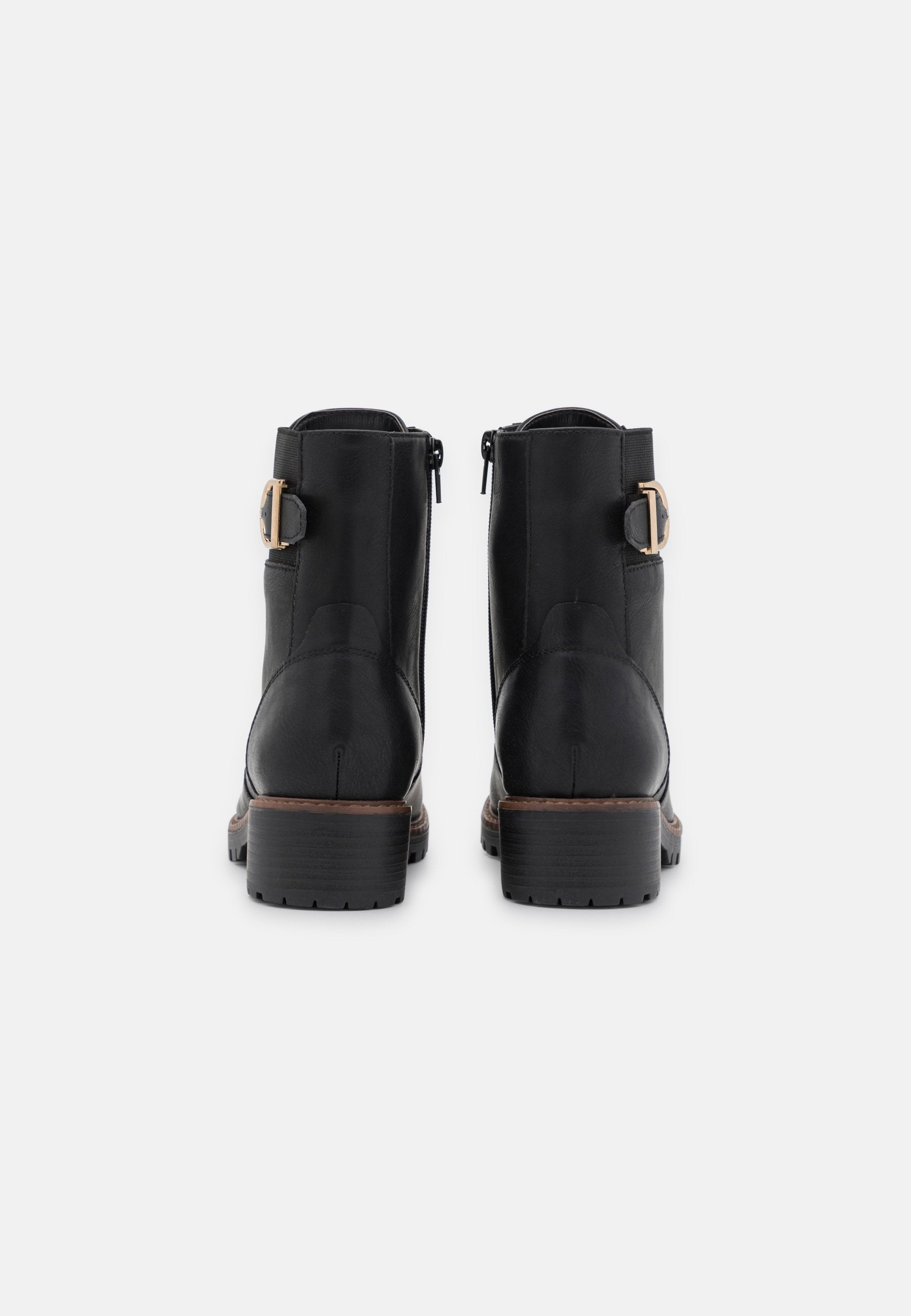  Lace-Up Ankle Boots - Black