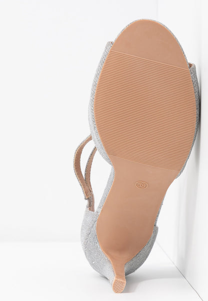 Anna Field High Heeled Sandals - Silver