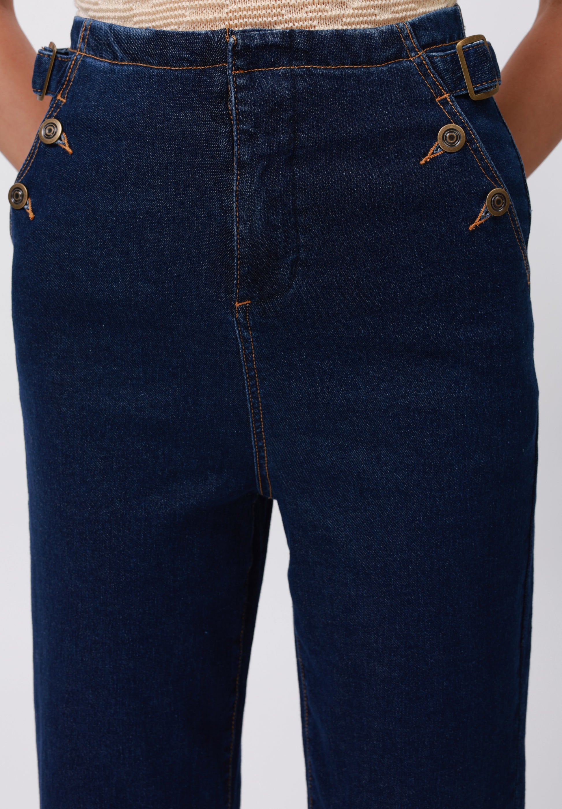 Anna Field Straight Leg Jeans - Dark Blue Wash
