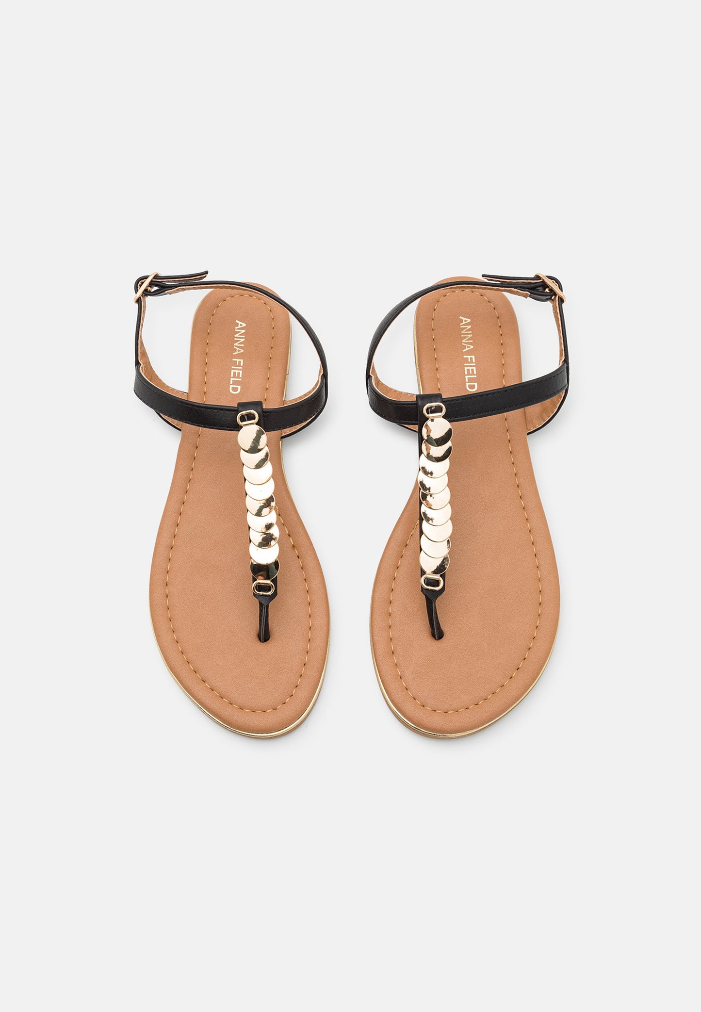 Anna Field T-Bar Sandals - Black
