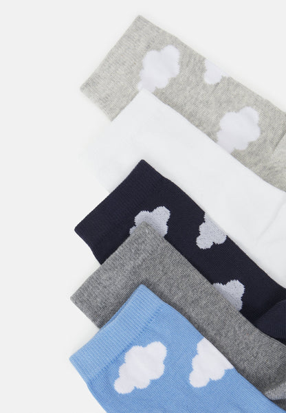 Anna Field 5Pk Cloud Socks - Socks - Multi-Coloured