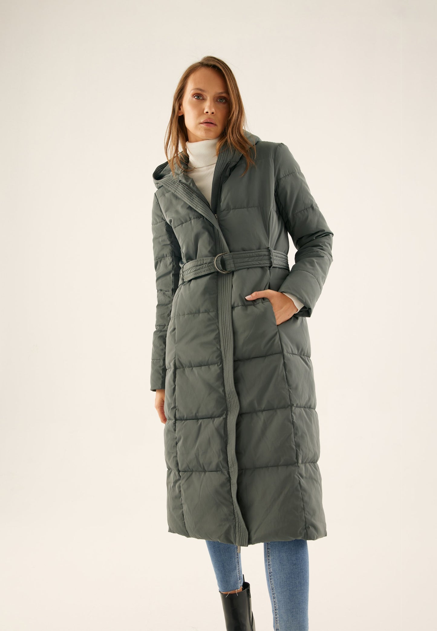 Anna Field Winter Coat - Khaki
