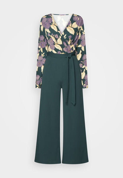 Anna Field Jumpsuit - Dark Green/Yellow