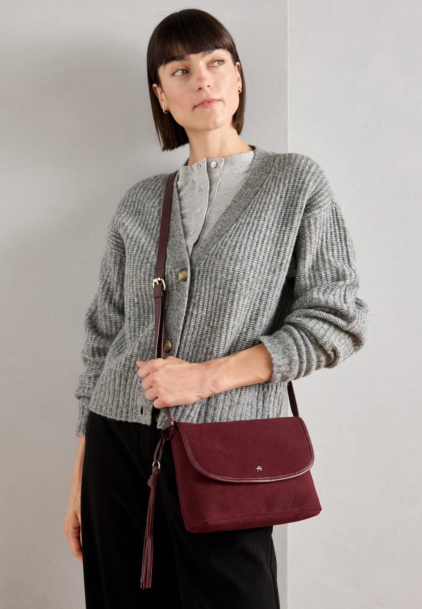 Anna Field FLEABANE - Cross Body Bag - Bordeaux