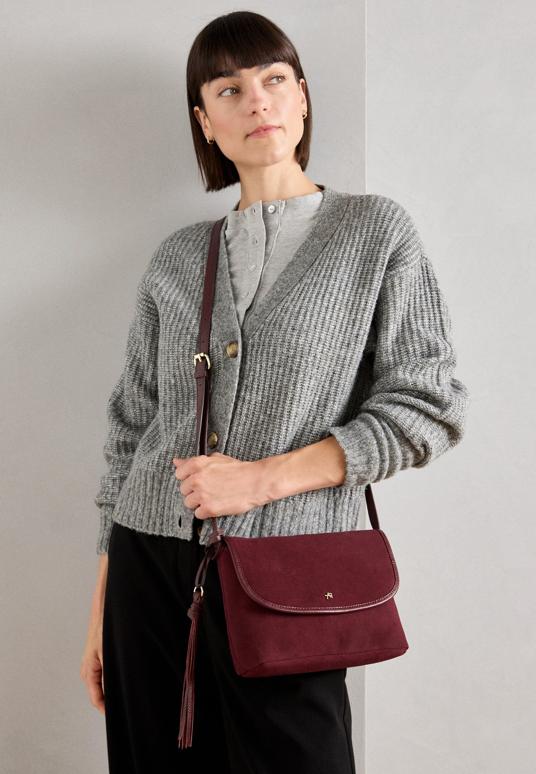 Anna Field FLEABANE - Cross Body Bag - Bordeaux