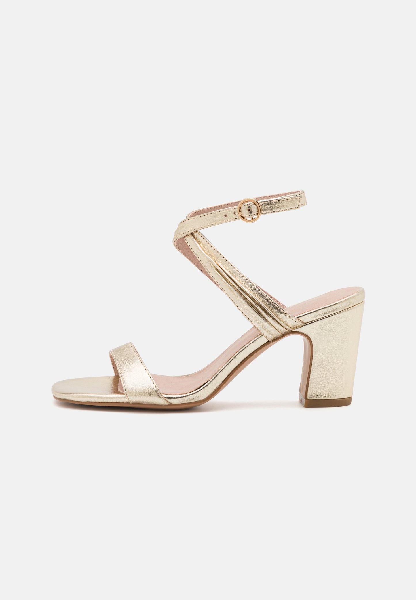 Anna Field Leather- High Heeled Sandals - Gold-Coloured
