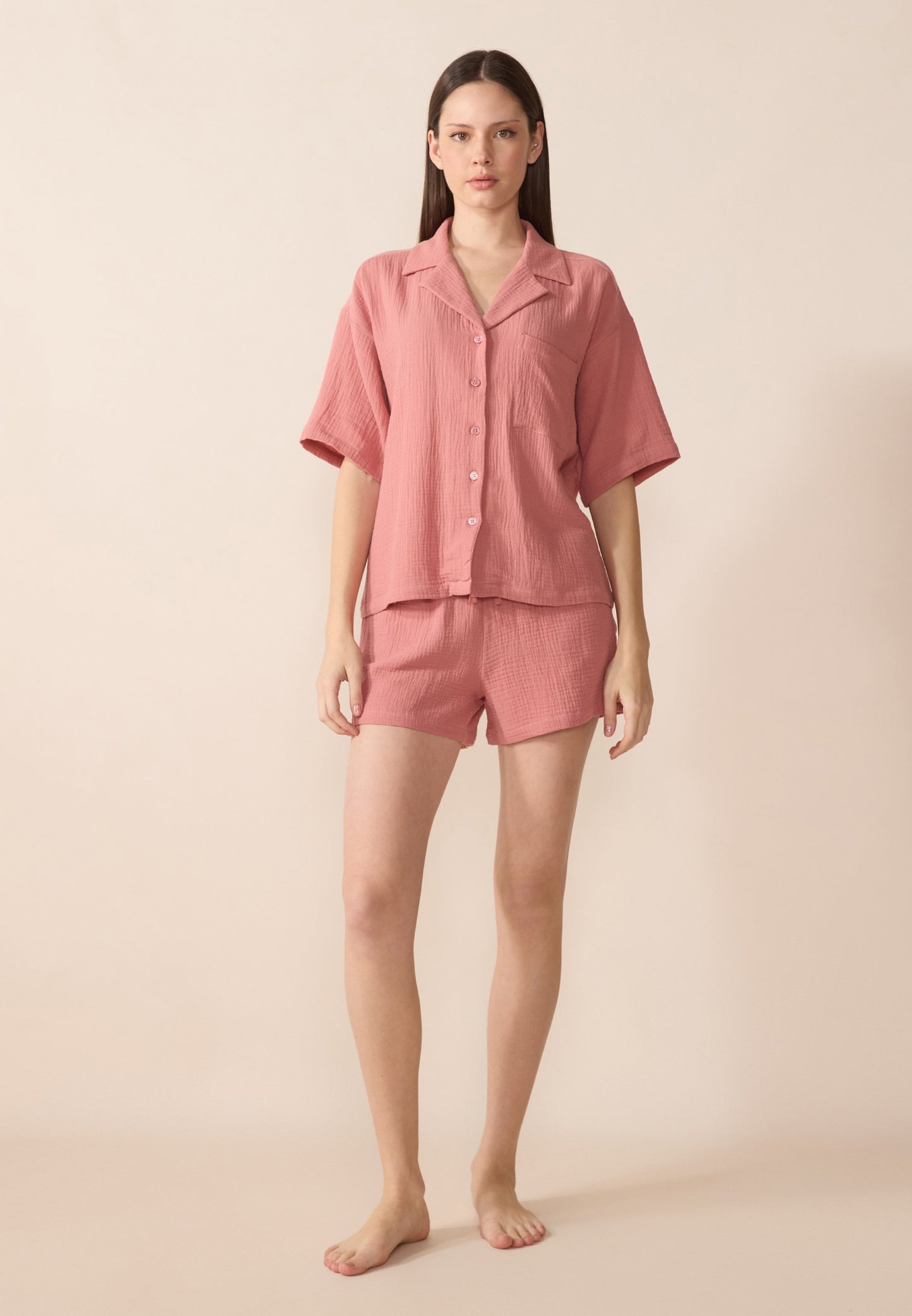Anna Field SET - Pyjamas - Dusty Rose