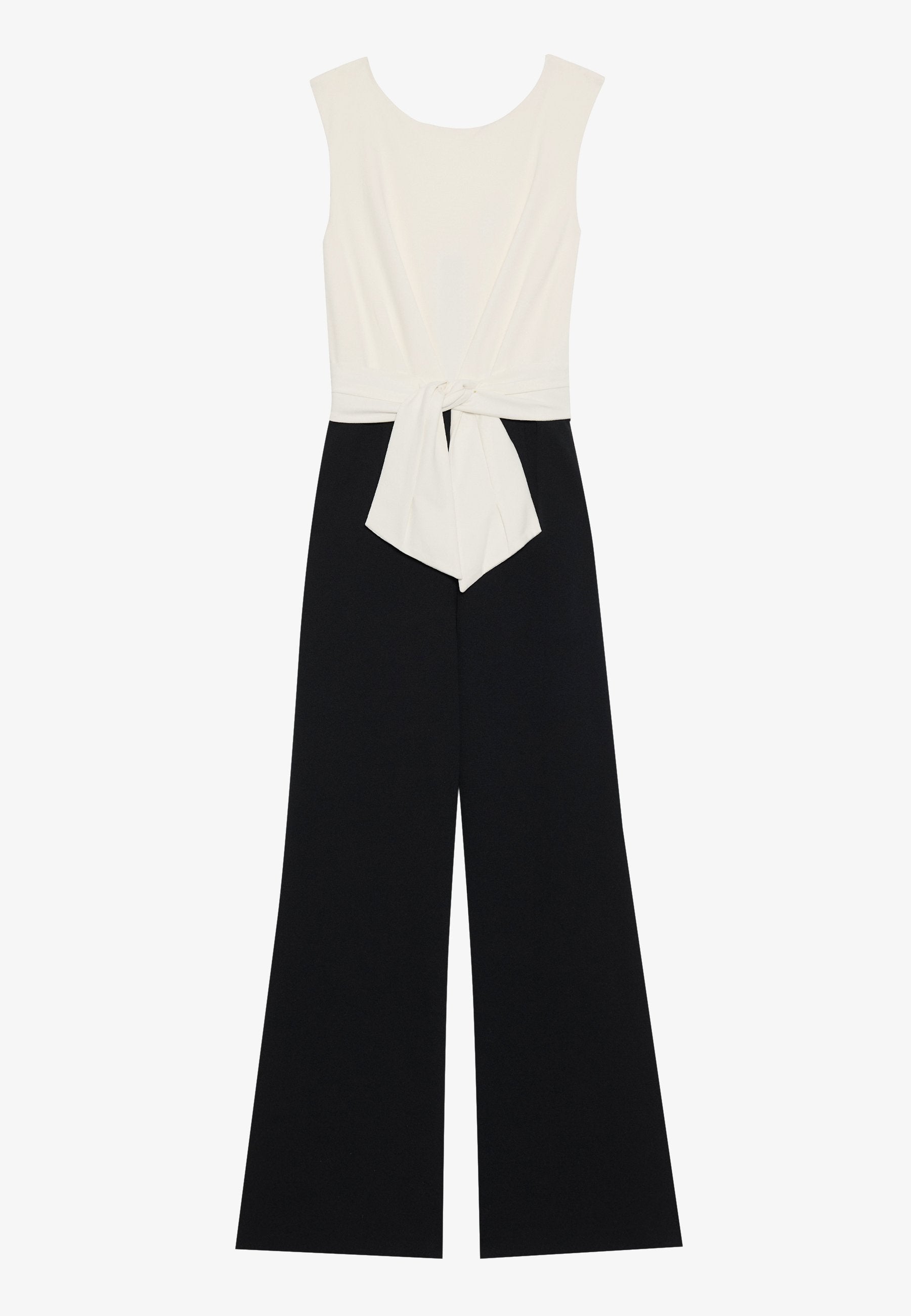 Anna Field 2IN1 WIDE LEG - Jumpsuit - White/dark Blue