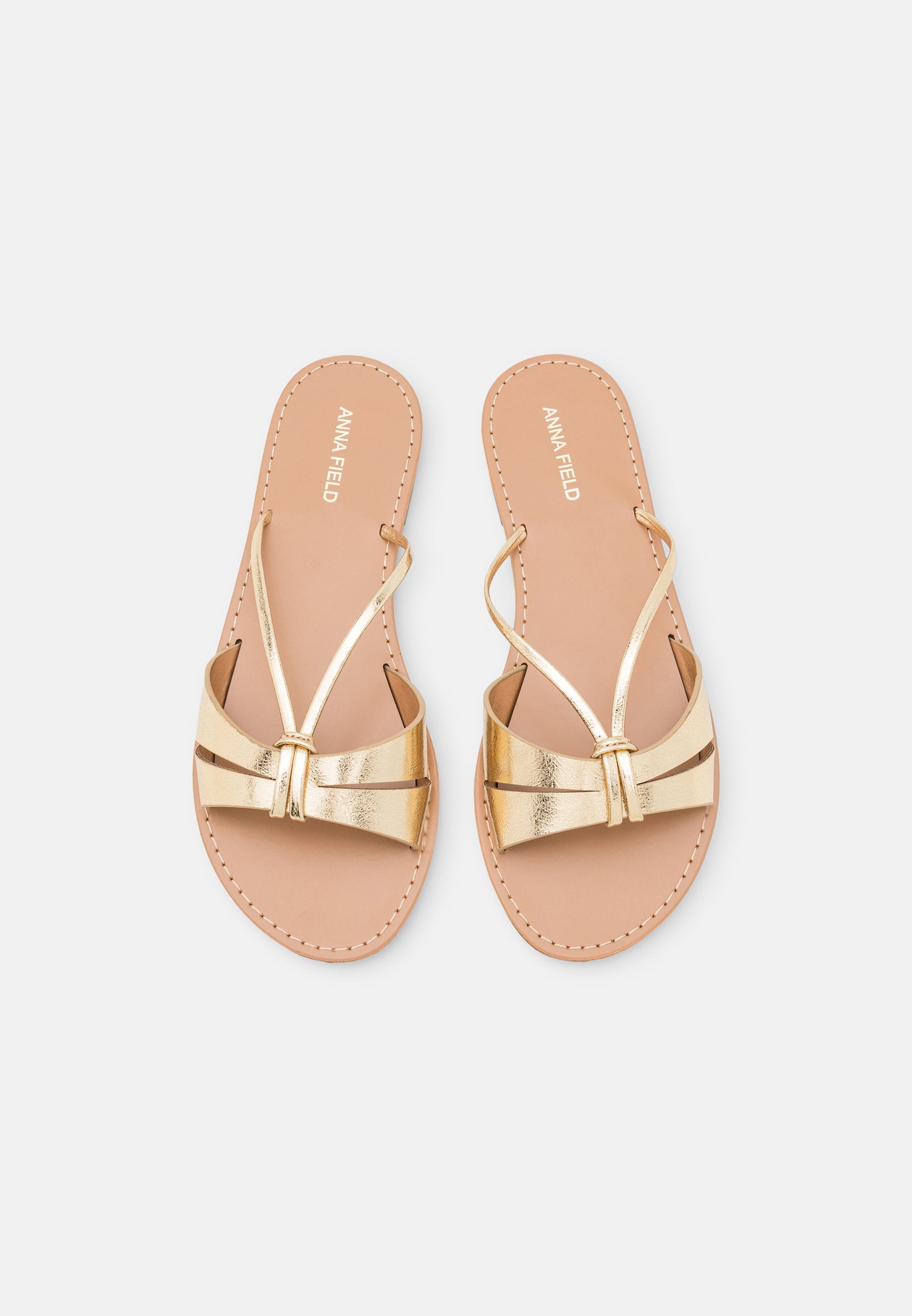 Anna Field Mules - Gold