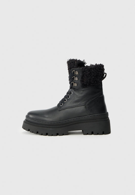 Anna Field LEATHER - Winter Boots - Black