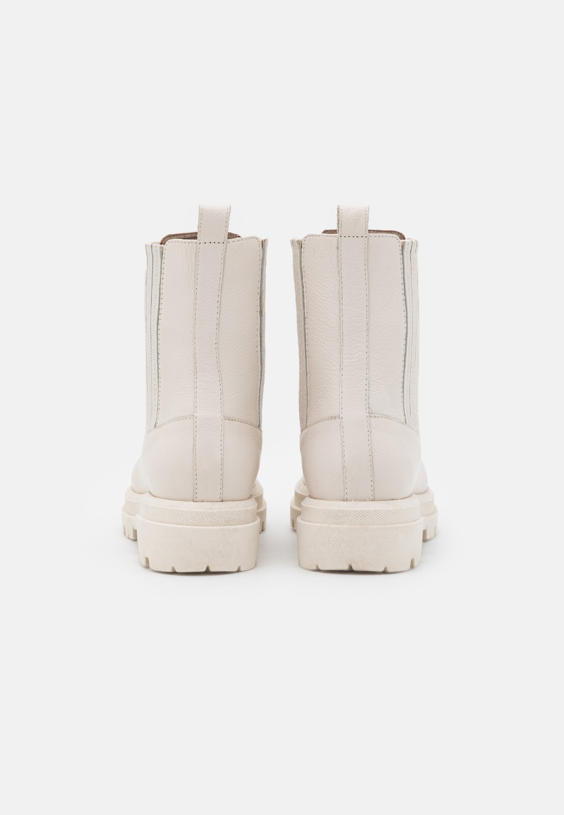 Anna Field Leather - Platform Ankle Boots - Off-White