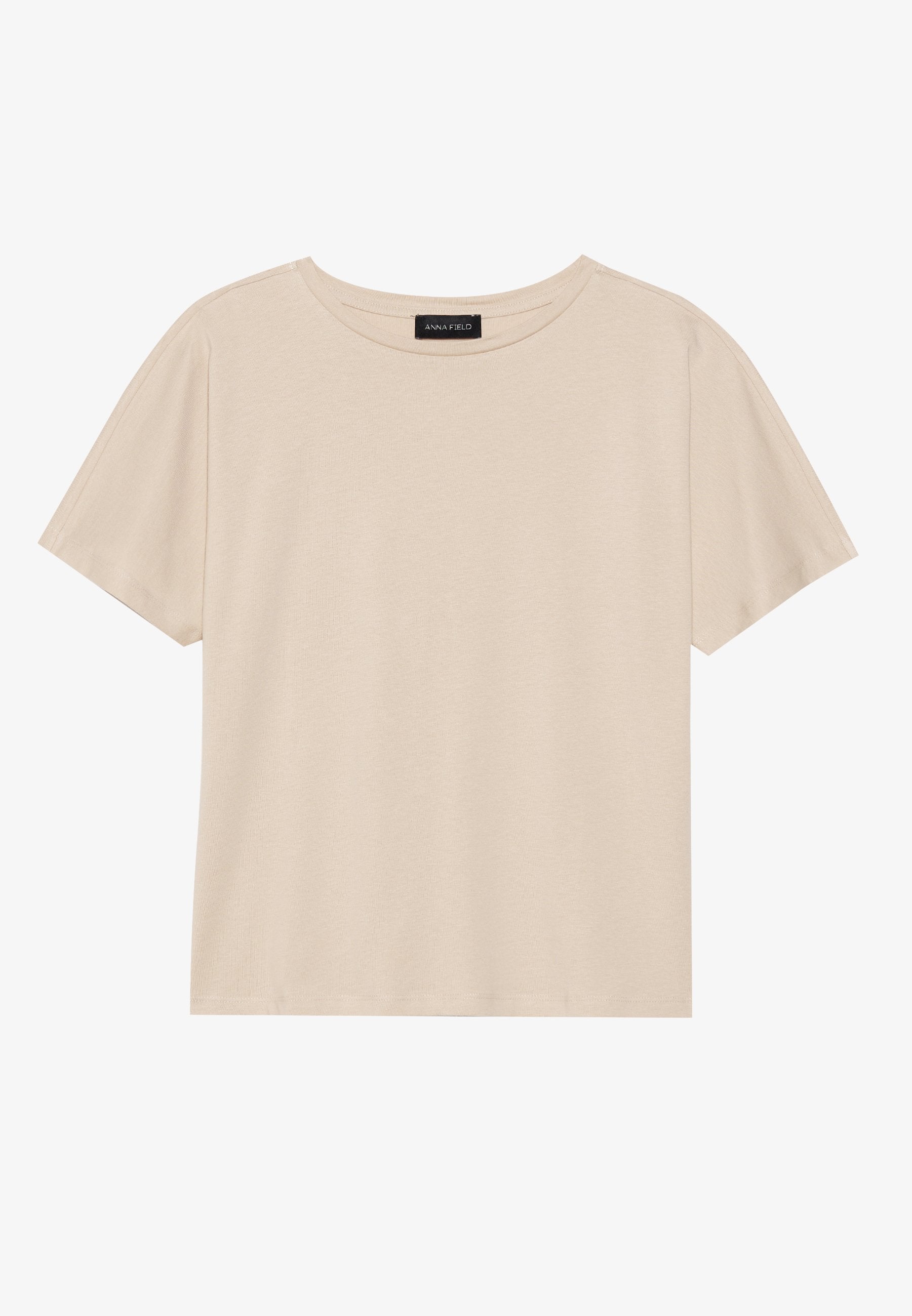 Anna Field 3 PACK - Basic T-shirt - Cement/rifle Green/black