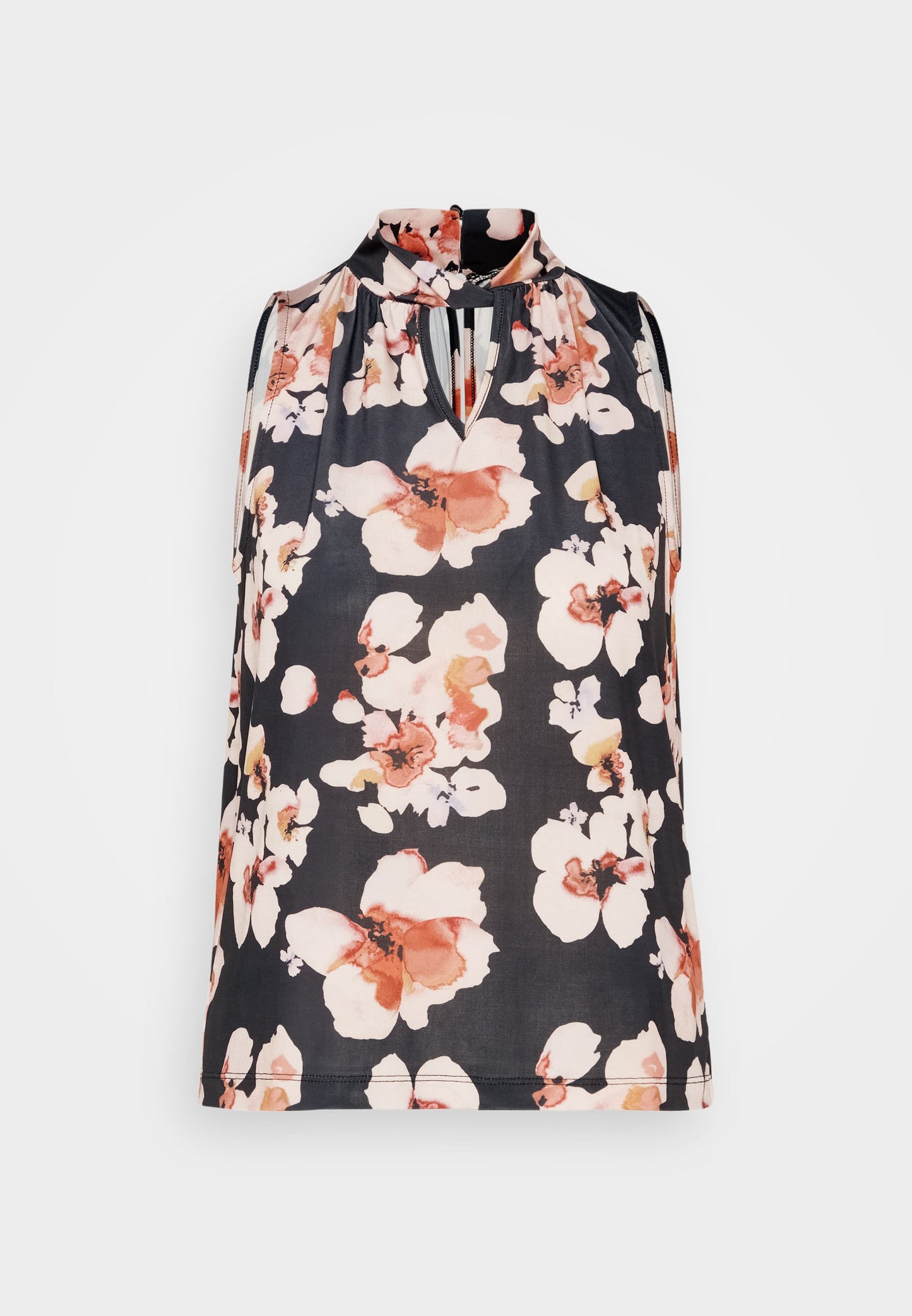 Anna Field Top - Black/Pink