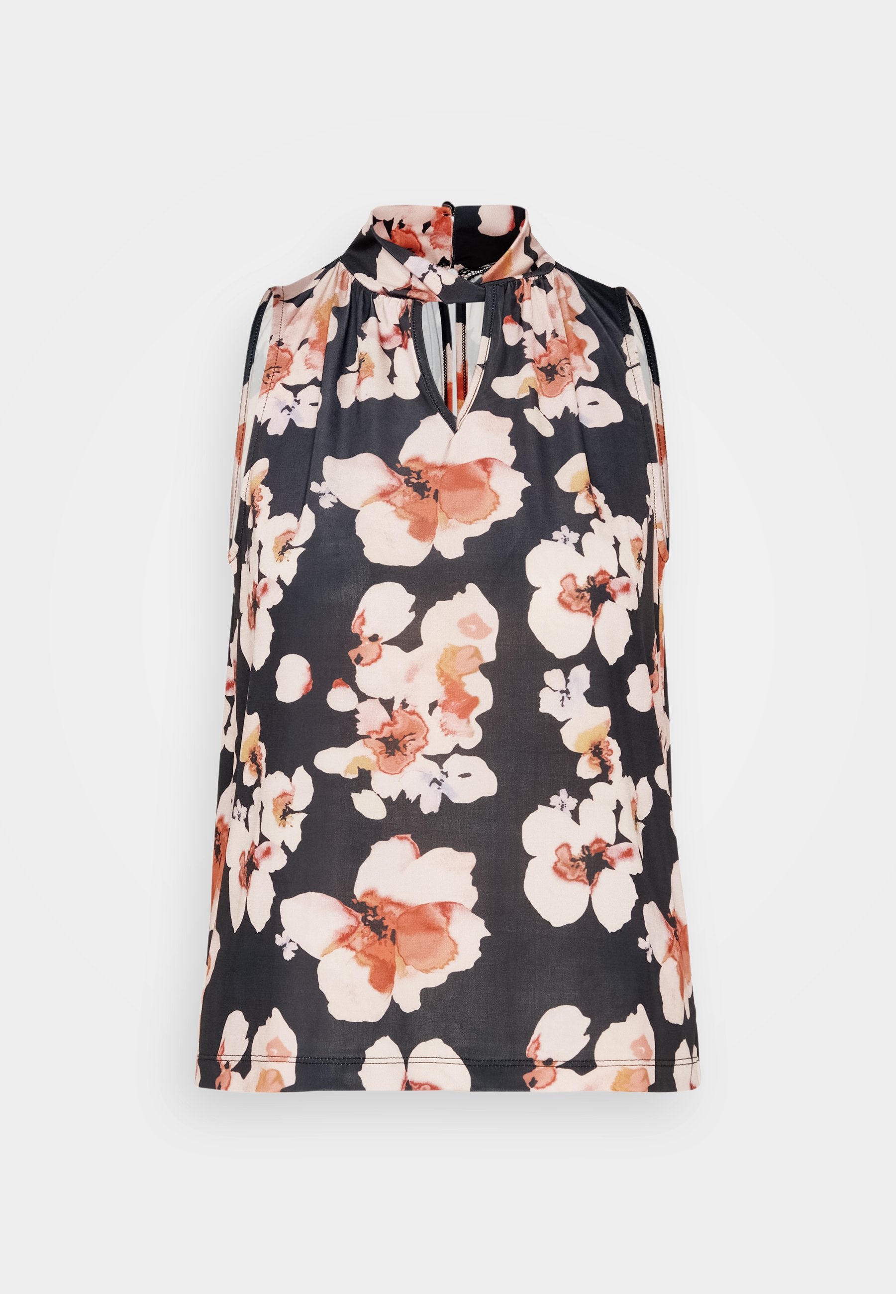 Anna Field Top - Black/Pink