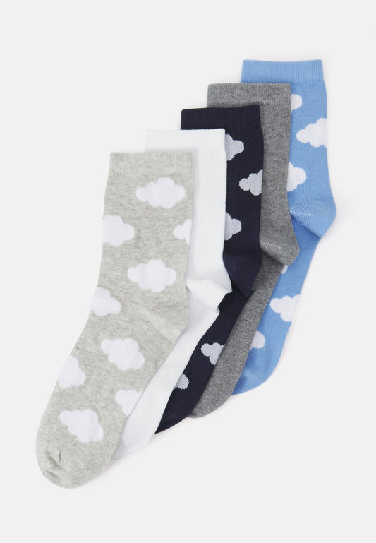 Anna Field 5Pk Cloud Socks - Socks - Multi-Coloured