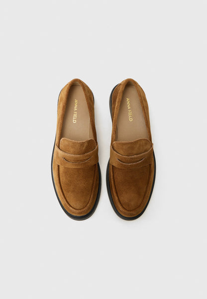 Anna Field LEATHER - Slip-ons - Brown