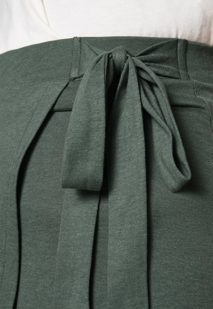 Anna Field Basic Wrap Over Midi Skirt- A-Line Skirt - Light Green