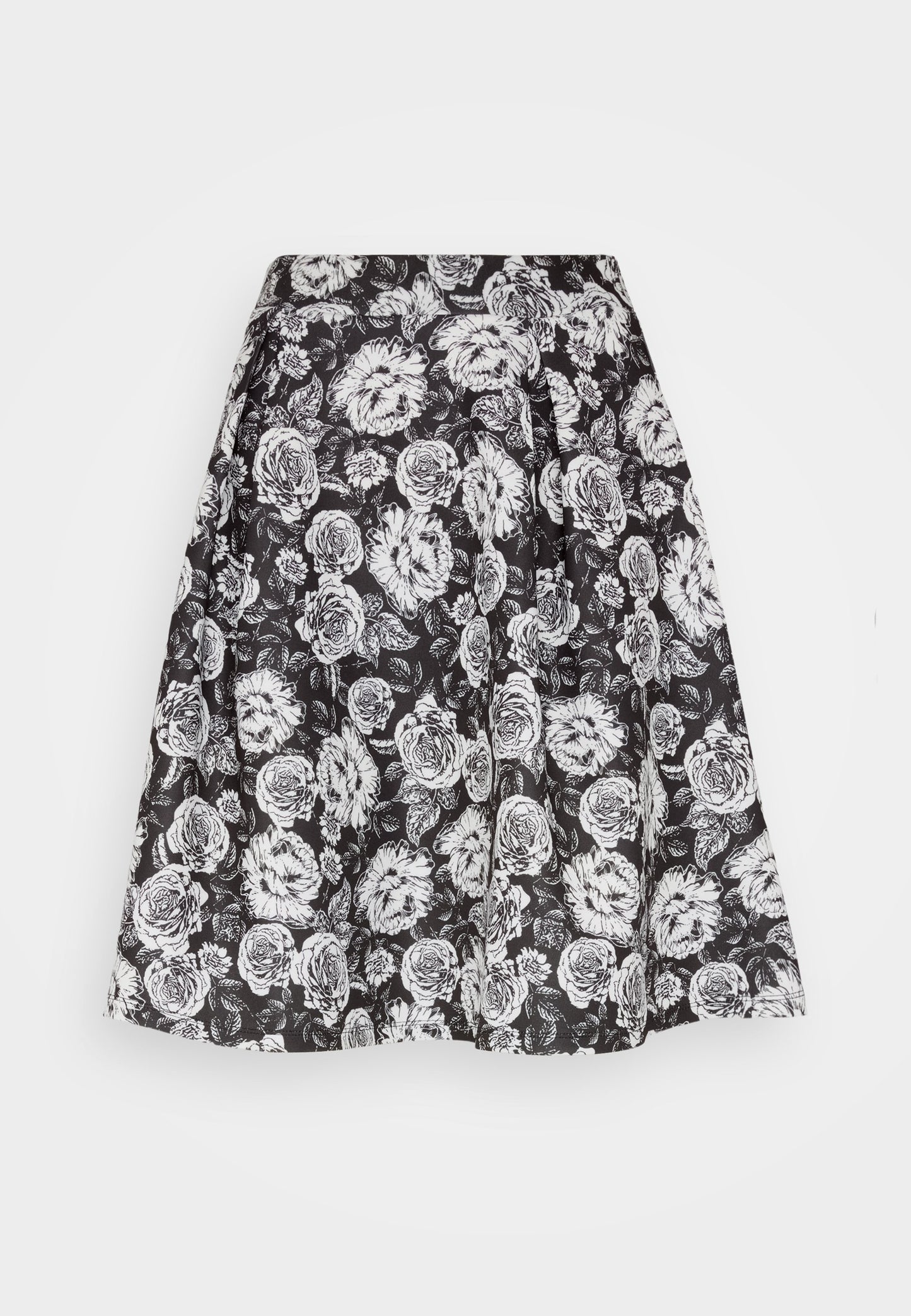 Anna Field Pleated Skirt - Black/White