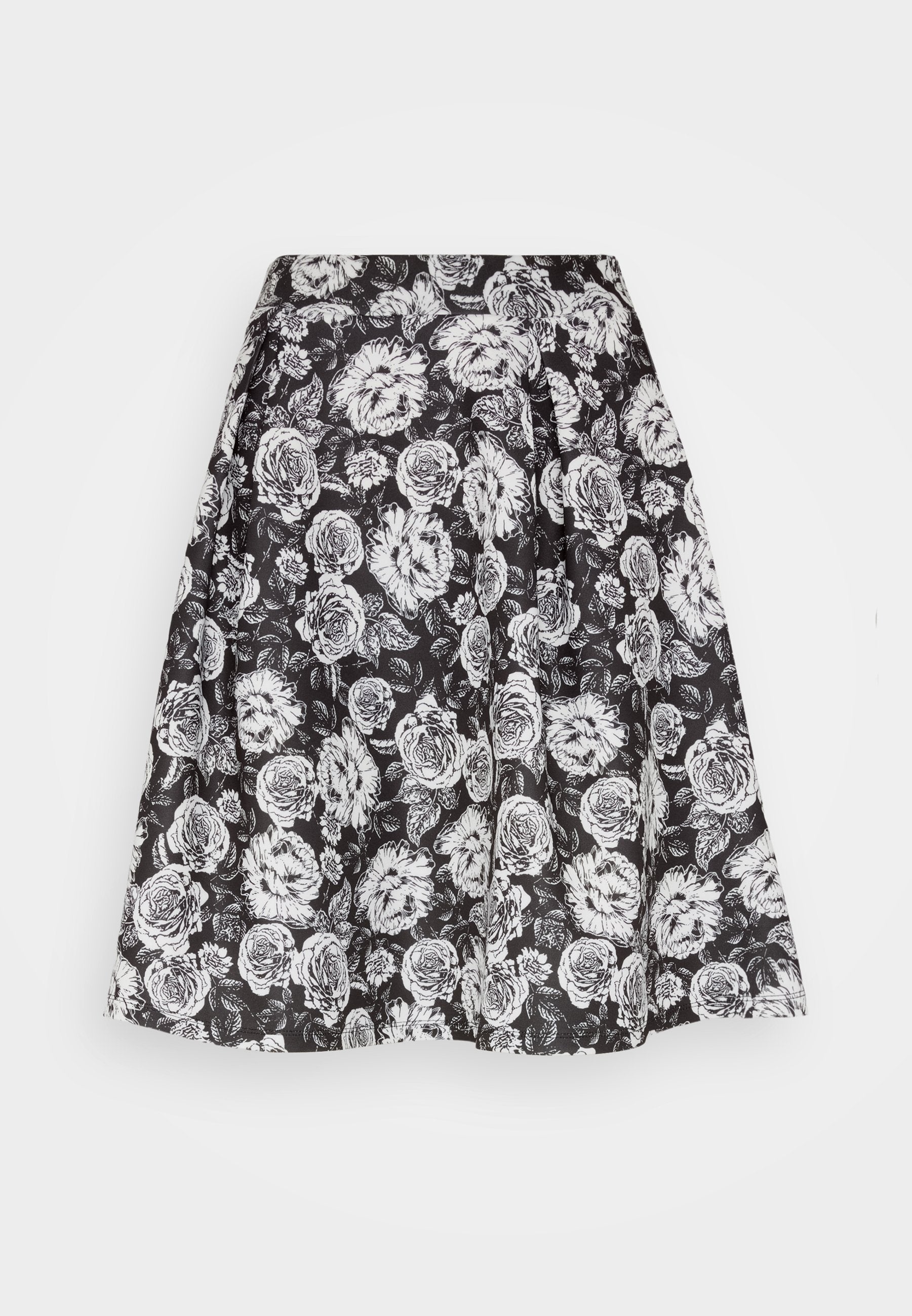 Anna Field Pleated Skirt - Black/White