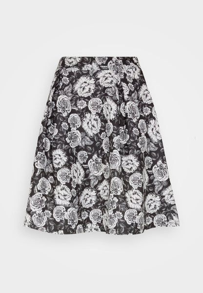 Anna Field Pleated Skirt - Black/White