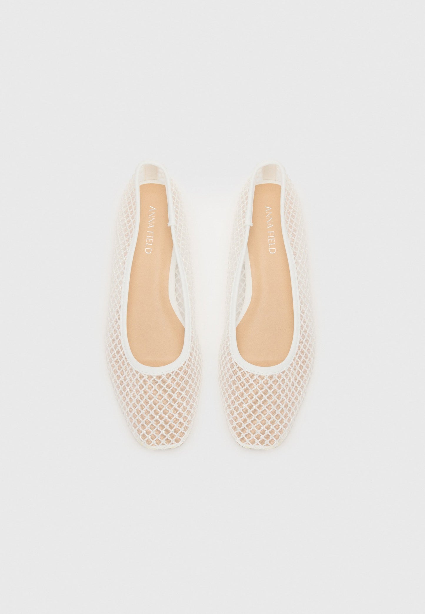 Anna Field Ballet Pumps - White