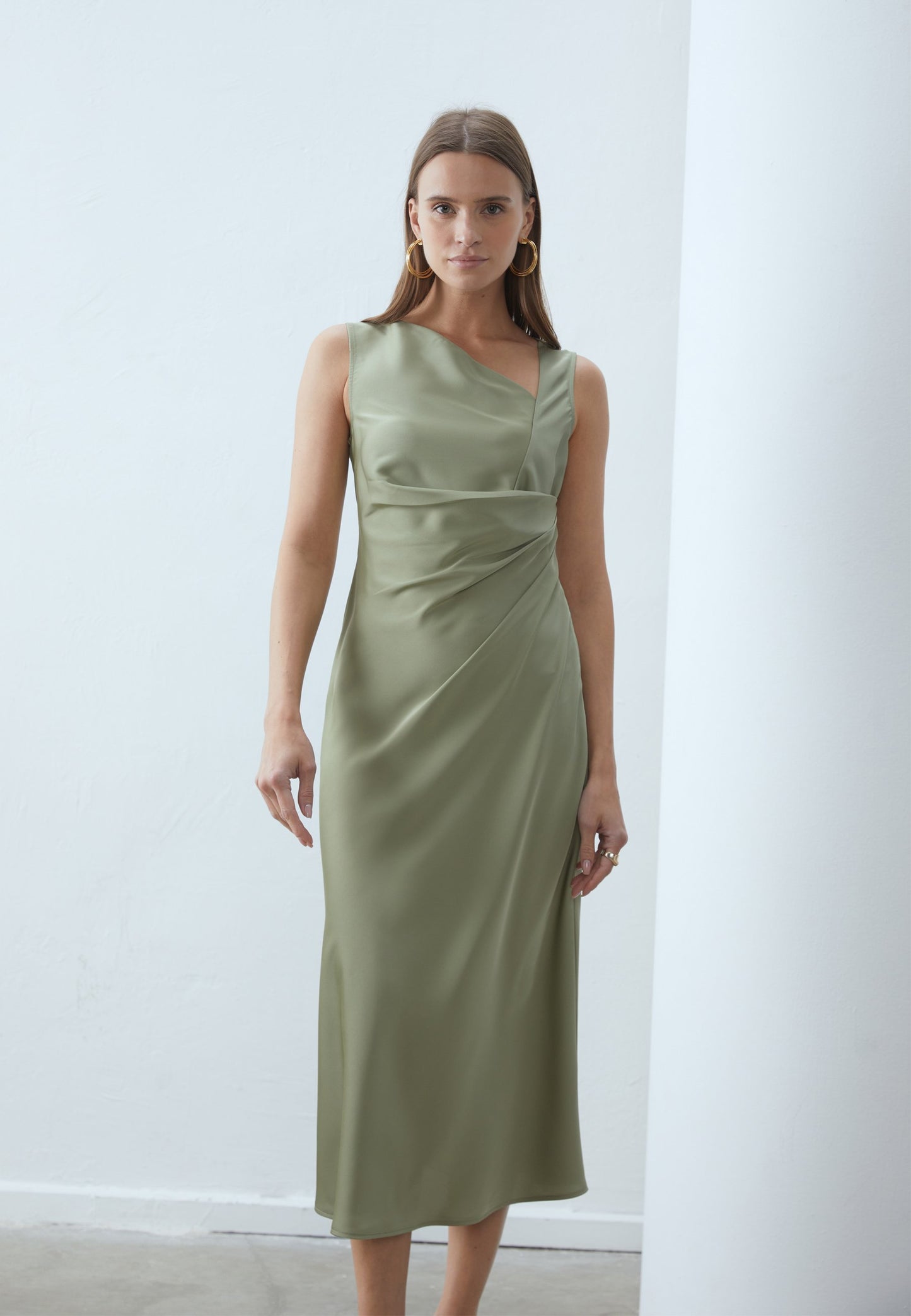 Anna Field Shift Dress - Khaki